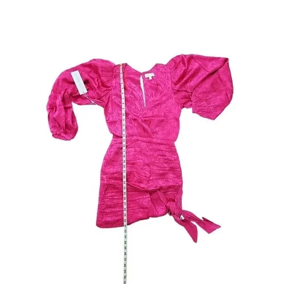 Ronny Kobo Giorgia Ruched Jacquard Mini Dress
